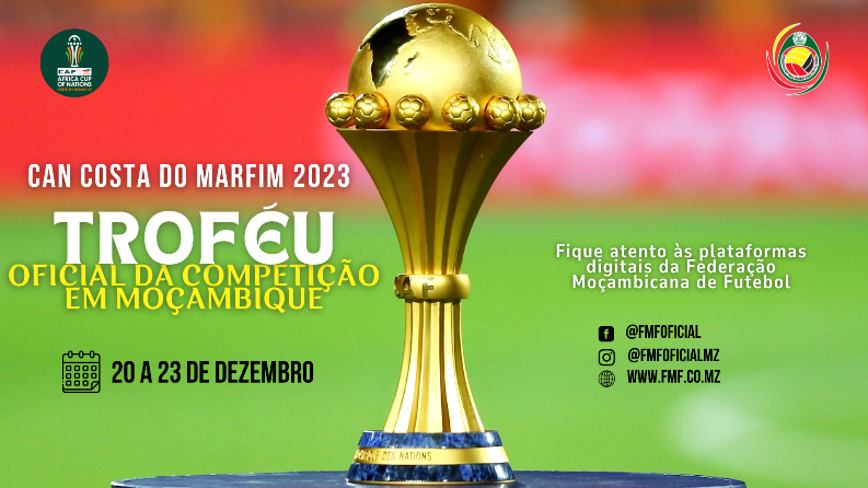 Troféu oficial do CAN chega a Moçambique em tour continental